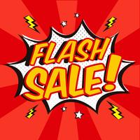 Comic Style Flash Sale Bakgrund vektor