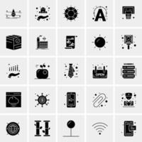 25 universelle Business-Icons Vektor kreative Icon-Illustration zur Verwendung in Web- und Mobilprojekten