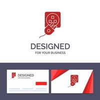 kreativ företag kort och logotyp mall plugg elektrisk elektrisk sladd avgift vektor illustration