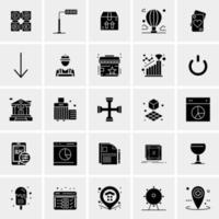 25 universelle Business-Icons Vektor kreative Icon-Illustration zur Verwendung in Web- und Mobilprojekten