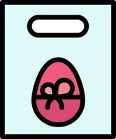 Gewicht Ei Geschenk Ostern Business Logo Vorlage flache Farbe vektor