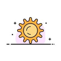 Sonne Tageslicht Business Logo Vorlage flache Farbe vektor