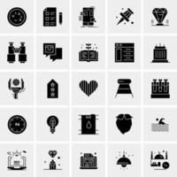 25 universelle Business-Icons Vektor kreative Icon-Illustration zur Verwendung in Web- und Mobilprojekten