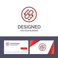 kreativ företag kort och logotyp mall länk kedja url förbindelse länk vektor illustration