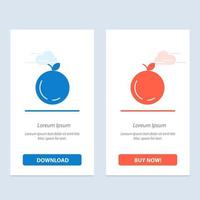 äpple Kina kinesisk blå och röd ladda ner och köpa nu webb widget kort mall vektor