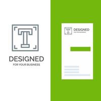 Designer-Schriftpfad Programmtext graues Logo-Design und Visitenkartenvorlage vektor