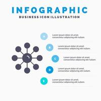 trockene haut haut hautpflege haut hautschutz festes symbol infografiken 5 schritte präsentationshintergrund vektor