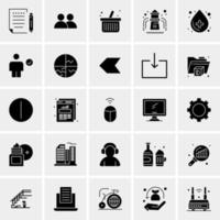 25 universelle Business-Icons Vektor kreative Icon-Illustration zur Verwendung in Web- und Mobilprojekten