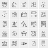 25 universelle Business-Icons Vektor kreative Icon-Illustration zur Verwendung in Web- und Mobilprojekten