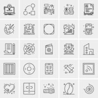 25 universelle Business-Icons Vektor kreative Icon-Illustration zur Verwendung in Web- und Mobilprojekten