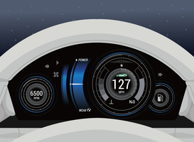 Bil Dashboard Ui vektor