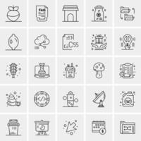 25 universelle Business-Icons Vektor kreative Icon-Illustration zur Verwendung in Web- und Mobilprojekten