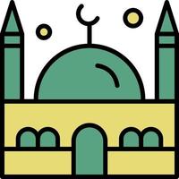 ramadan-symbole muslimisches islamgebet und ramadan kareem dünne liniensymbole setzen moderne flache stilsymbole isoliert auf weiß für infografiken oder webnutzung vektor