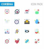 einfacher satz von covid19 schutz blau 25 symbolpaket symbol enthalten zahnsicherheitsrisiko medizinisches gesicht virales coronavirus 2019nov krankheitsvektordesignelemente vektor