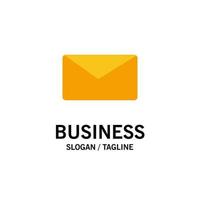 E-Mail-Benutzeroberfläche Business-Logo-Vorlage flache Farbe vektor