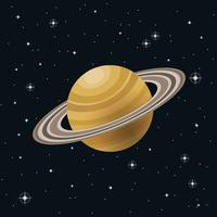 Ringe des Saturn-Illustrations-Vektors vektor