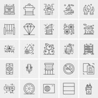 25 universelle Business-Icons Vektor kreative Icon-Illustration zur Verwendung in Web- und Mobilprojekten