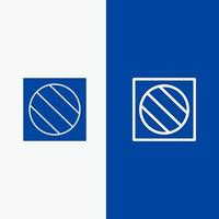 Vollständige Schattenbearbeitung Fotoschattenlinie und Glyphe solides Symbol blaues Banner Linie und Glyphe solides Symbol blaues Banner vektor