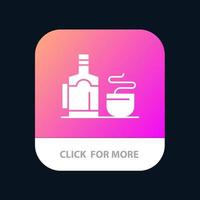 Teetasse Hot Hotel Mobile App Icon Design vektor