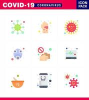 einfacher satz von covid19 schutz blau 25 icon pack symbol enthalten gas bakterien hand virus coronavirus virales coronavirus 2019nov krankheitsvektordesignelemente vektor