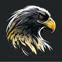 Adlerkopf Adler-Logo-Symbol - Gaming-Logo elegantes Element für Marke - abstrakte Adler-Symbole vektor