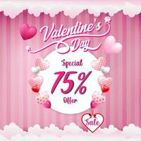 Valentinstag Sale Banner vektor