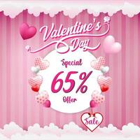 Valentinstag Sale Banner vektor