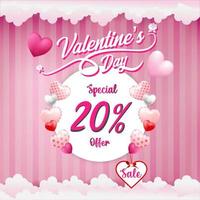 Valentinstag Sale Banner vektor