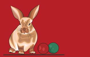 Vektor-Cartoon-Kaninchen. vektor