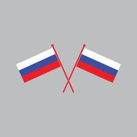 russische Flagge Symbol Logo Vektor