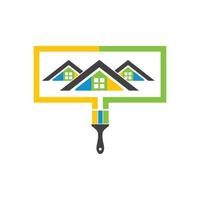 Haus malen Logo Symbol Vektor Illustration