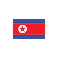 nordkoreanische Flagge Symbol Logo Vektor