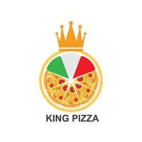 Pizza-Symbol-Logo-Illustrationsvektor vektor