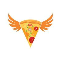 Pizza-Symbol-Logo-Illustrationsvektor vektor