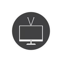 TV-Symbol-Logo-Vektor-Illustration vektor