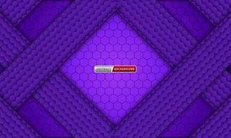 lila hexagonal abstrakt lyx bakgrund vektor
