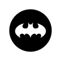 schwarzer Batman-Logo-Vektor, schwarzer Batman-Symbol-freier Vektor