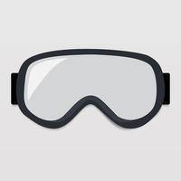 Unterwasserbrille Brille, Brille isoliert auf weißem Hintergrund Vektor-Illustration. vektor