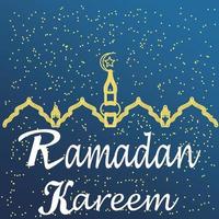 ramadan kareem affisch bakgrund vektor illustration design hälsning kort social media posta mall Ramadhan mubarak Lycklig helig ramadan månad av fasta för muslims