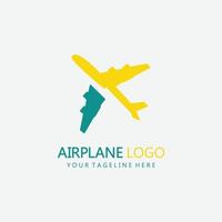 Logo-Flugzeug für Reise-Logo-Design-Vektor-Illustration-Symbol vektor