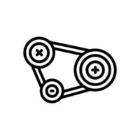 Motorriemen-Symbol für Ihre Website, Ihr Handy, Ihre Präsentation und Ihr Logo-Design. vektor
