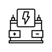 Autobatterie-Symbol für Ihre Website, Handy, Präsentation und Logo-Design. vektor