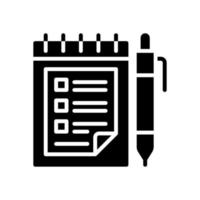 Notebook-Symbol für Ihre Website, Ihr Handy, Ihre Präsentation und Ihr Logo-Design. vektor