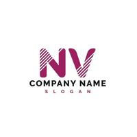 nv-Brief-Logo-Design. nv-Brief-Logo-Vektor-Illustration - Vektor