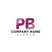 pb-Buchstaben-Logo-Design. pb-Buchstabe-Logo-Vektor-Illustration - Vektor