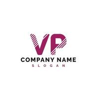 vp-Brief-Logo-Design. VP-Brief-Logo-Vektorillustration - Vektor