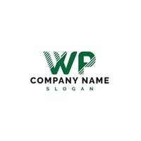 wp-Brief-Logo-Design. WP-Brief-Logo-Vektorillustration - Vektor