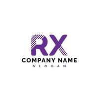 rx-Buchstaben-Logo-Design. rx-Brief-Logo-Vektor-Illustration - Vektor