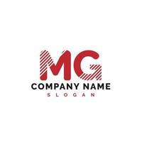 mg-Brief-Logo-Design. mg-Brief-Logo-Vektor-Illustration - Vektor