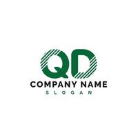 qd-Buchstaben-Logo-Design. qd-Buchstaben-Logo-Vektor-Illustration - Vektor